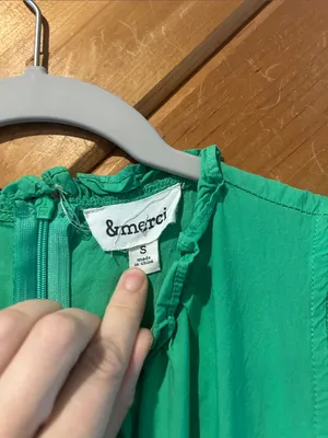 &Merci Kelly green wide leg jumpsuit thumbnail 3