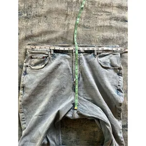 Abercrombie & Fitch Light Wash The Ankle Straight Ultra High Rise 34" / Size 18 thumbnail 4