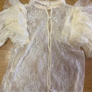 Free People Secret Admirer Floral Lace Coquette Victorian Ethereal T… thumbnail 8