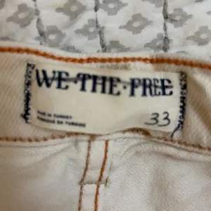 Free People We The Free Tinsley‎ Baggy Mid Rise Straight Leg Jeans Cream 33 NWOT thumbnail 8