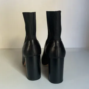 Rag & Bone Black Leather Chelsea Ankle Boots Block Heel Women’s EU 39 / US 8.5 thumbnail 5