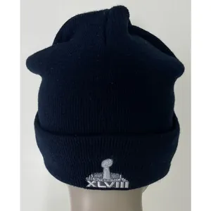 Navy Blue Denver Broncos Super Bowl XLVIII Knit Hat thumbnail 10