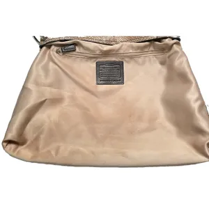 Coach Park Python Snake Print Leather Shoulder Hobo Bag Y2K Style Tan Shiny thumbnail 13