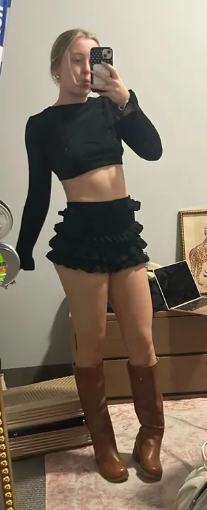 Black Edikted Ruffle Set  thumbnail 1