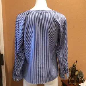 Ann Taylor striped button up blouse thumbnail 4