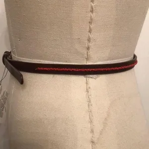 Skinny leather belt S thumbnail 1