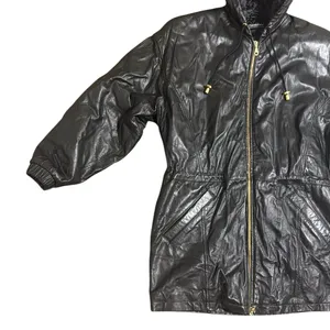 Wilsons Leather Women's Thinsulate‎ Hooded Parka Jacket black size Small 90s thumbnail 6