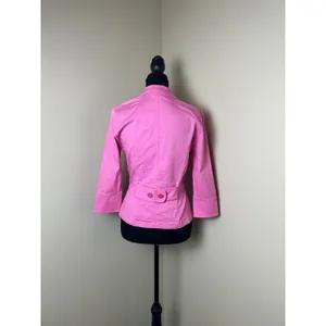 Vintage Y2K Hot Pink Blazer 💖 Barbiecore Legally Blonde It Girl Bisou Bisou thumbnail 3