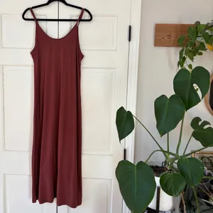 LOFT Sleeveless Midi Dress Adjustable Strap Rib Knit Button Front Size Large‎ thumbnail 8