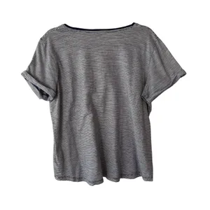 Lauren Ralph Lauren Women's Striped T Shirt Top XL Navy Blue‎ White Casual thumbnail 7