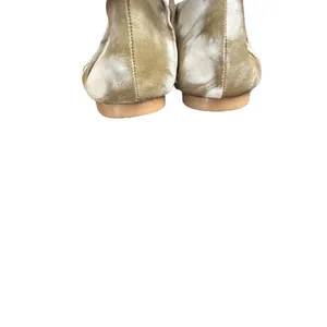 Korks Women’s Size 10 Palmer Khaki White Tie Dye Square Toe Ruched Ballet Flat thumbnail 9