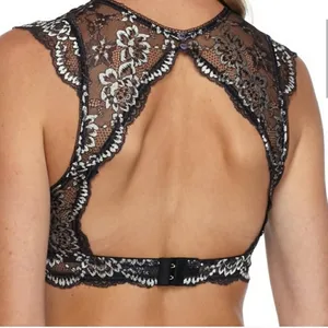 Sam Edelman Black and White Lace Bra thumbnail 4