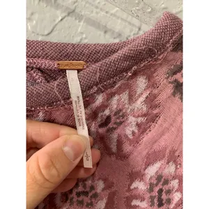 Free People No Ordinary Top Smoked Pink Combo Size L NWT BOHO thumbnail 8