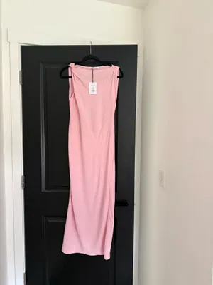 NWT Showpo Soft pink linen dress size 4 thumbnail 4
