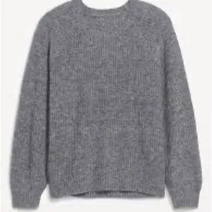 Old Navy Dark Gray Heathered Cozy Shaker-Stitch Pullover Sweater thumbnail 3