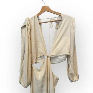 NEW BOAMAR Bianca Balloon Sleeve Cutout Cover-Up Maxi Dress Size XL thumbnail 9