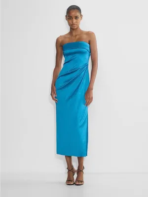 Aritzia Ten Exclusive Satin Dress - Strapless thumbnail 2