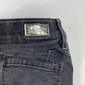 Juicy Couture Jeans Womens 2 Gray Charcoal Wash Mid Rise Skinny Stretch‎ Denim thumbnail 3