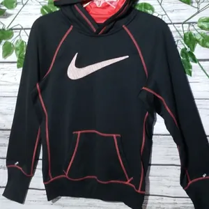 Nike swoosh hooded hoodie warm sweatshirt size Small thumbnail 4