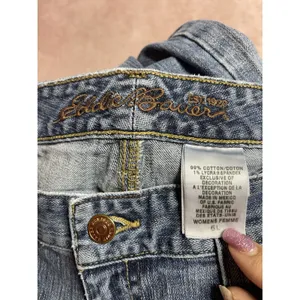 Eddie Bauer Jeans‎ Women's 6L Blue Cotton Denim Mid Rise Wide Leg Casual Bin11 thumbnail 8