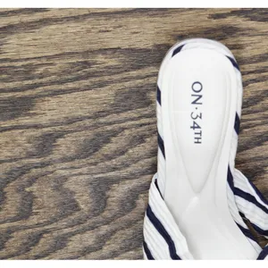 On 34th Womens Gaiaa Bow Block-Heel Sandals 10018687500 Navy Stripe Blue 6M thumbnail 7