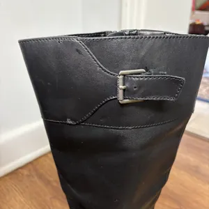Lauren Ralph Lauren Boots Women 8.5B Sigrid Tall Riding Black Leather Equestrian thumbnail 6