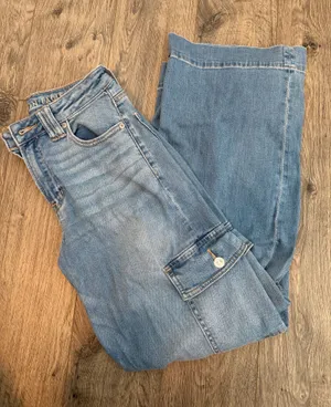 American Eagle Baggy Wide-Leg Jeans thumbnail 1