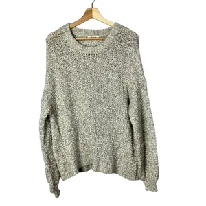 Madewell Baez Gray Knit Pullover‎ Sweater L thumbnail 2