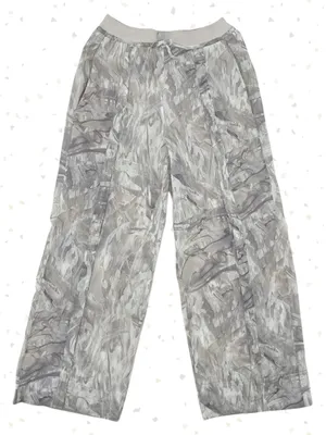 Lululemon Gray Breezy Pant Lightweight Woven Snap Leg Super Hi Rise Size S NEW thumbnail 1