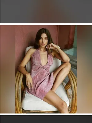 Free People Twist And Shout Mini Dress in Pink - NWT thumbnail 3