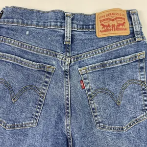 Levis Jeans Womens W25 L26 Blue Wedgie Straight High Rise Button Fly Denim‎ thumbnail 9