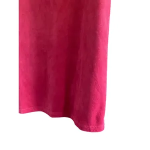 Zara Faux Suede Red Short Sleeve Dress Size Medium thumbnail 3