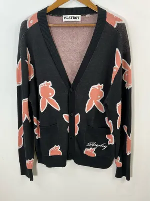 Playboy by Pacsun Bunny Cardigan Size Medium thumbnail 3