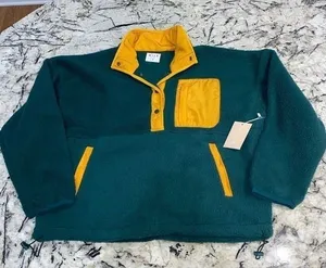 NWT Wilo The Label Cosy Fleece Teal‎ and Marigold- Size Small thumbnail 1