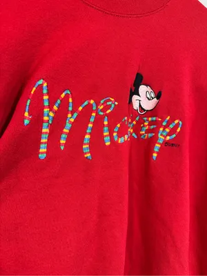 Disney Vintage 90’s Red Mickey Crewneck Sweatshirt thumbnail 2