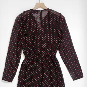 NWT!! THE FIFTH LABEL Titania Jumpsuit Black Red Clip Dot Dots Ruffle X-Small thumbnail 8