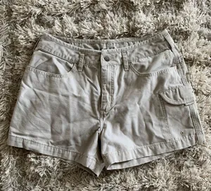 Y2K Light Grey A5 Series Cargo Denim Shorts thumbnail 1