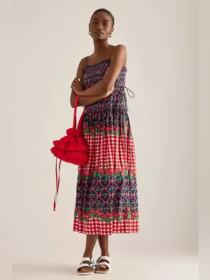 Damson Madder Kelia Midi Dress 4 thumbnail 3