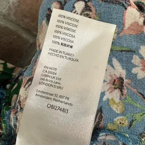 Anthropologie Robin Tiered Floral Flutter Sleeve Dress XS Garden Cottagecore thumbnail 7