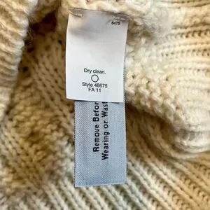 J. Crew Ivory Cable Knit Sweater XS thumbnail 10