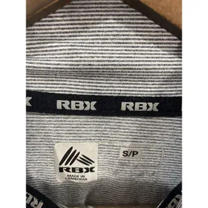 RBX reebok womens shirt small gray athletic mock neck quater‎ zip heathered thumbnail 2