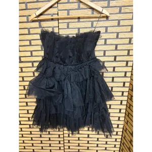 Altar'd State Black‎ Ruffle Mini Dress Size XS thumbnail 2