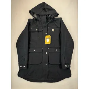 Carhartt Women's Loose Fit Weathered Duck Coat Black Small NWT *read/see Photos thumbnail 2