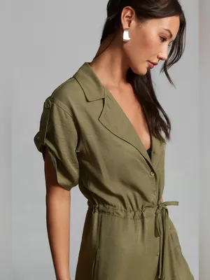 Anthropologie Tiny Heidi Green Jumpsuit M thumbnail 3