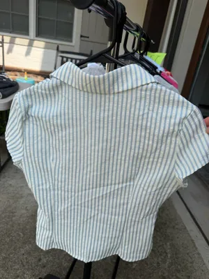 Forever 21 Button Up Stripe Top thumbnail 2