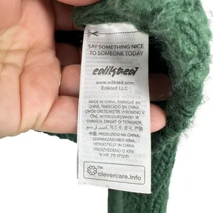Edikted Green Star Cropped Chunky Knit Sweater Crew Neck Long Sleeve Pullover‎ thumbnail 7