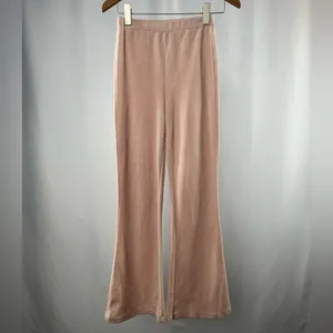 Majorelle Cameo Velour Pant‎ in Pink Dust Size Extra Small thumbnail 2