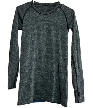 Lululemon Swiftly Tech Long Sleeve Crew 2017 Seawheeze LILV Thumbholes 6 thumbnail 1