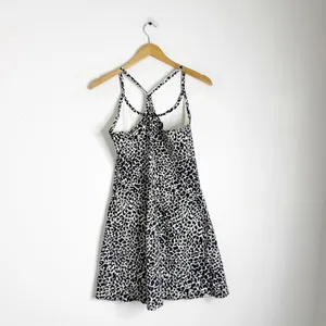 Outdoor Voices The Exercise Dress – Black/White Animal Print Size Medium thumbnail 4
