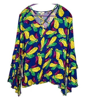 NWT ENTRO Vibrant Shirt‎ - small thumbnail 1